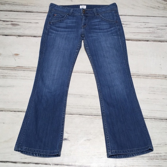 Hudson Jeans Bootcut Crop Ankle Blue Distressed Denim 29 - Picture 4 of 12